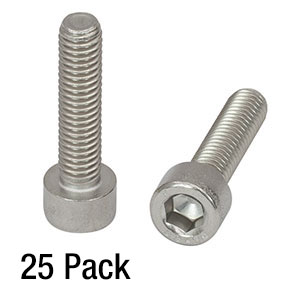 SH6MS25 - M6 x 1.0 Stainless Steel Cap Screw, 25 mm Long, 25 Pack