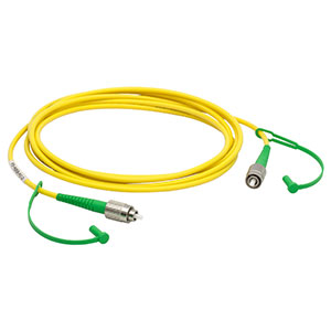 P3-405B-FC-2 - Single Mode Patch Cable with Pure Silica Core Fiber, 405 - 532 nm, FC/APC, Ø3 mm Jacket, 2 m Long