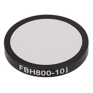 FBH800-10 - Hard-Coated Bandpass Filter, Ø25 mm, CWL = 800 nm, FWHM = 10 nm