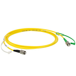 P5-460AR-2 - SM Patch Cable, AR-Coated FC/PC to Uncoated FC/APC, 488 - 633 nm, 2 m Long