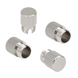 CAPFM - Metal Threaded Caps for FC Connectors, 4 Pack