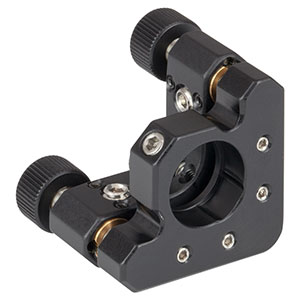 KS05K/M - Ø12.7 mm Precision Kinematic Mirror Mount with 3 Adjusters and Removable Knobs, M4 Taps