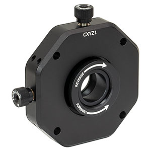 CXYZ1 - XYZ Translation Mount for Ø1in Optics, 1/4in-20 Taps