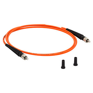M37L01 - Ø550 µm, 0.22 NA, SMA-SMA Fiber Patch Cable, Low OH, 1 m Long