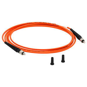 M38L02 - Ø200 µm, 0.39 NA, SMA-SMA Fiber Patch Cable, Low OH, 2 m Long