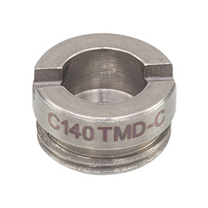 C140TMD-C - f = 1.5 mm, NA = 0.58, WD = 0.8 mm, Mounted Aspheric Lens, ARC: 1050 - 1700 nm
