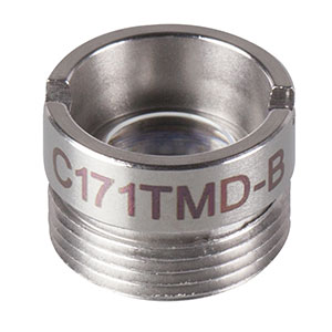 C171TMD-B - f = 6.2 mm, NA = 0.30, WD = 2.8 mm, Mounted Aspheric Lens, ARC: 600 - 1050 nm