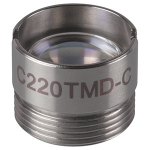 C220TMD-C - f = 11.0 mm, NA = 0.25, WD = 5.8 mm, Mounted Aspheric Lens, ARC: 1050 - 1700 nm