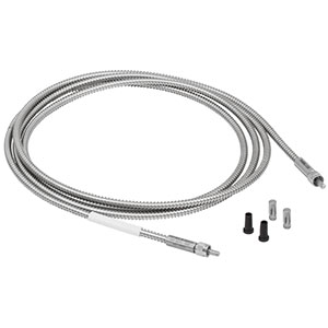 BFL105HS02 - Round-to-Linear Bundle, 7 x Ø105 µm Core Fibers, High-OH, SMA, 2 m Long