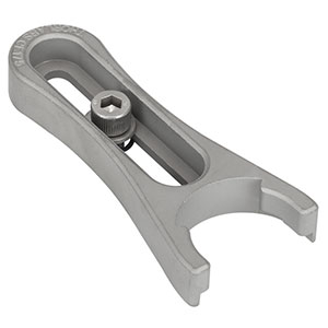 CF175C - Clamping Fork for Ø1.25in Pedestal Bases, 1.75in Counterbored Slot, 1/4in-20 Captive Screw