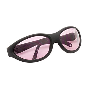 LG5B - Laser Safety Glasses, Pink Lenses, 61% Visible Light Transmission, Sport Style