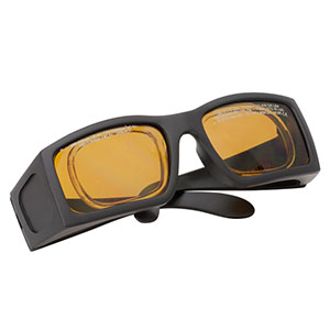 LG9A - Laser Safety Glasses, Amber Lenses, 25% Visible Light Transmission, Comfort Style