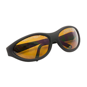 LG9B - Laser Safety Glasses, Amber Lenses, 25% Visible Light Transmission, Sport Style