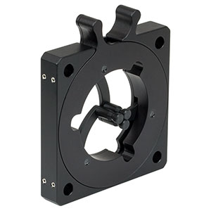 SCL60C/M - 60 mm Cage-Compatible Self-Centering Lens Mount, Ø0.15in (Ø3.8 mm) to Ø1.77in (Ø45.0 mm), M4 Tap