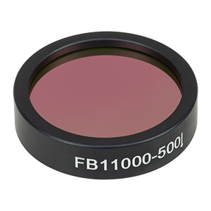 FB11000-500 - Ø1in IR Bandpass Filter, CWL = 11.0 µm, FWHM = 500 nm