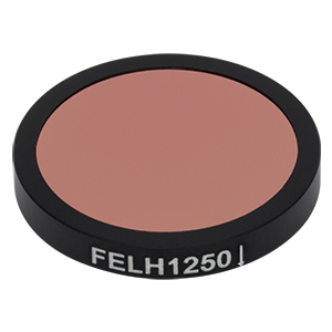 FELH1250 - Ø25.0 mm Longpass Filter, Cut-On Wavelength: 1250 nm