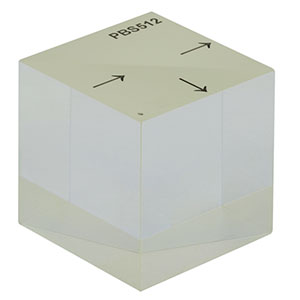 PBS512 - 2in Polarizing Beamsplitter Cube, 620 - 1000 nm
