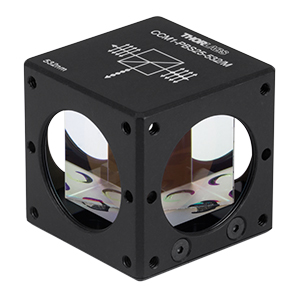 CCM1-PBS25-532/M - 30 mm Cage-Cube-Mounted Polarizing Beamsplitter Cube, 532 nm, M4 Tap