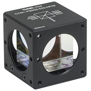 CCM1-PBS25-532-HP/M - 30 mm Cage-Cube-Mounted, High-Power, Polarizing Beamsplitter Cube, 532 nm, M4 Tap