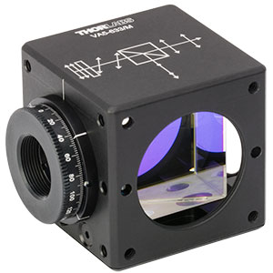 VA5-633/M - 30 mm Cage Cube-Mounted Variable Beamsplitter for 633 nm, M4 Tap