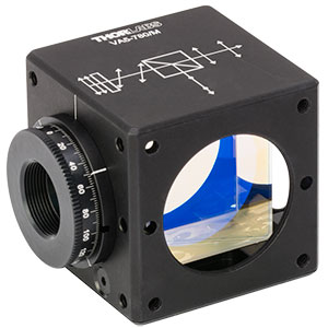 VA5-780/M - 30 mm Cage Cube-Mounted Variable Beamsplitter for 780 nm, M4 Tap