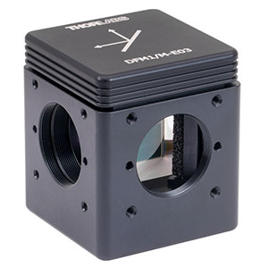 DFM1/M-E03 - Kinematic Beam Turning Cage Cube with Dielectric-Coated Right-Angle Prism Mirror, 750 - 1100 nm, Right-Turning, M6 Tapped Holes