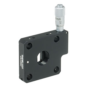 VA100C - 30 mm Cage System Adjustable Slit, 8-32 Tap, Imperial Micrometer