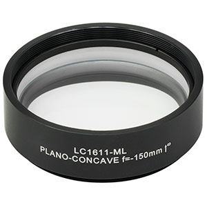 LC1611-ML - Ø2in N-BK7 Plano-Concave Lens, SM2-Threaded Mount, f = -150 mm, Uncoated
