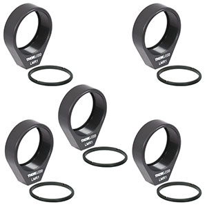 LMR1-P5 - Lens Mount with Retaining Ring for Ø1in Optics, 8-32 Tap, 5 Pack