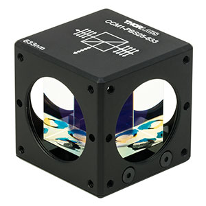 CCM1-PBS25-633 - 30 mm Cage-Cube-Mounted Polarizing Beamsplitter Cube, 633 nm, 8-32 Tap