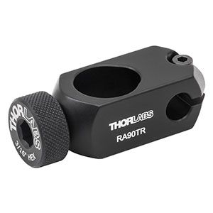 RA90TR - Right-Angle Ø1/2in to Ø6 mm Post Clamp, 3/16in Hex Thumbscrew