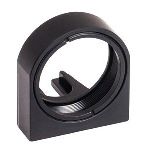B5CT2 - Ø1in Optic Mount with SM1-Threaded Bore for 30 mm Cage Cube, Mounts Optics up to 6.3 mm Thick