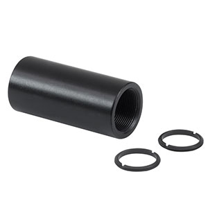 SM05M15 - SM05 Lens Tube Without External Threads, 1.5in Long, Two Retaining Rings Included