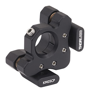 KM05CP - Kinematic Mirror Mount for Ø1/2in Optics with Post-Centered Front Plate, 8-32 Taps