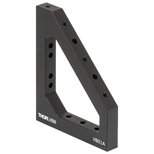 VB01A - 6in Vertical Bracket for Breadboards, 1/4in-20 Holes, 1 Piece