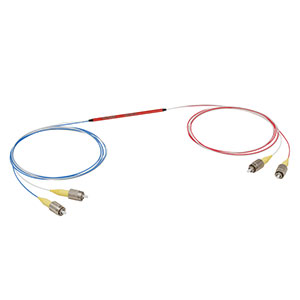 TN830R1F2 - 2x2 Narrowband Fiber Optic Coupler, 830 ± 15 nm, 99:1 Split, FC/PC Connectors