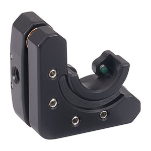 KM05DL - Left-Handed Kinematic Mount for Ø1/2in D-Shaped Mirrors, 8-32 Taps