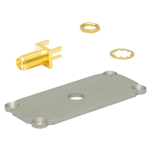 EEBEPSMA - End Plate for Electronics Housings, SMA Connector, 1.00in x 2.25in