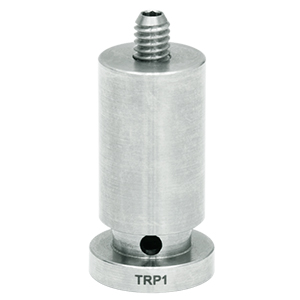 TRP1 - Ø0.47in Pedestal Pillar Post, 8-32 Setscrew, 1/4in-20 Tap, L = 1.0in