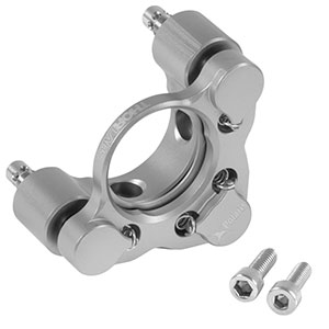 POLARIS-K1G4 - Polaris<sup>®</sup> Glue-In Ø1in Mirror Mount, 2 Adjusters with Side Holes