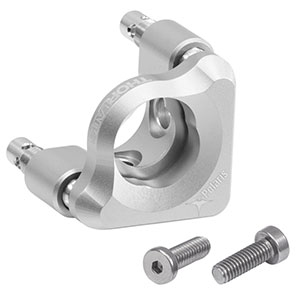 POLARIS-K05G4 - Polaris<sup>®</sup> Glue-In Ø1/2in Mirror Mount, 2 Adjusters with Side Holes