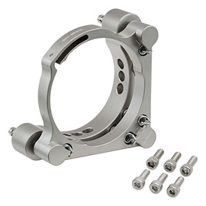 POLARIS-K3S4 - Polaris<sup>®</sup> Ø3" Mirror Mount, 2 Adjusters with Side Holes