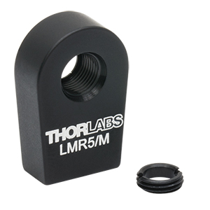 LMR5/M - Lens Mount with Retaining Ring for Ø5 mm Optics, M4 Tap