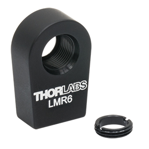 LMR6 - Lens Mount with Retaining Ring for Ø6 mm Optics, 8-32 Tap