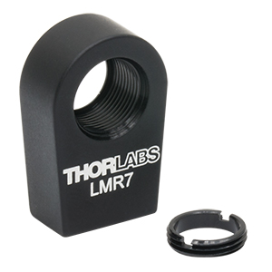 LMR7 - Lens Mount with Retaining Ring for Ø7 mm Optics, 8-32 Tap
