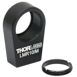 LMR10/M - Lens Mount with Retaining Ring for Ø10 mm Optics, M4 Tap