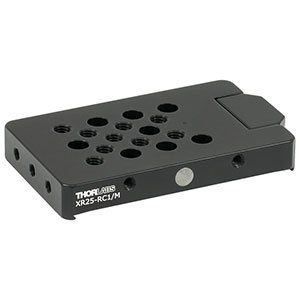 XR25-RC1/M - Rail Carrier for Stages with 3in Dovetails, M6 x 1.0 Taps and M6 Counterbores
