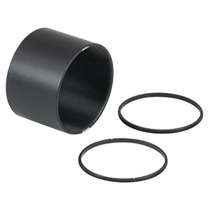 SM2M15 - SM2 Lens Tube Without External Threads, 1.5in Thread Depth, Two Retaining Rings Included