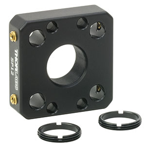SP12 - 16 mm Cage Plate for Ø10 mm Optic, 2 SM10RR Retaining Rings Included