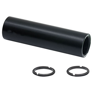 SM05M25 - SM05 Lens Tube Without External Threads, 2.5in Long, Two Retaining Rings Included